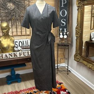 Elegant Black Wrap Dress